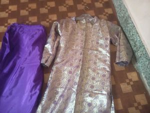 Elegant Brocade Kurta with Palazzo Set