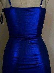 Elegant Blue Party Dress
