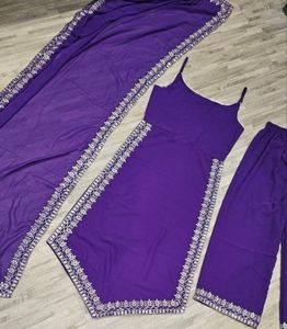 purple kurta set🌸