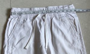 White Casual Pants
