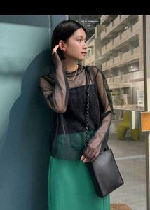 Black Sheer Top