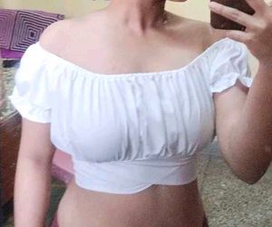 White Back Tie Up Top