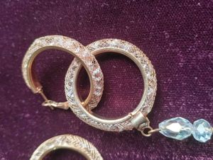 Beaded Hoop Earrings