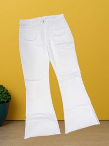 N@93 Size-30 White Flared Jeans