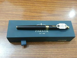 Parker Aster Matte Red Gold Trim Bal Pen