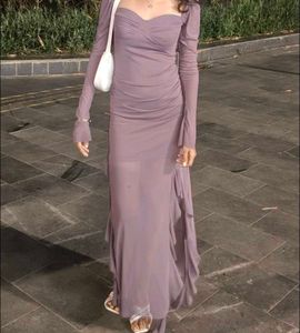 Elegant Purple Maxi Dress