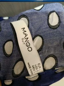Bow tie- Navy Blue Polko dots, from MANGO