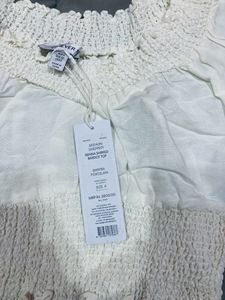 Forever New SIENNA SHIRREDBARDOT TOP
