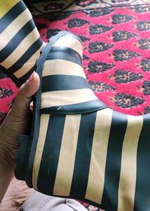 Striped Gum Boots.