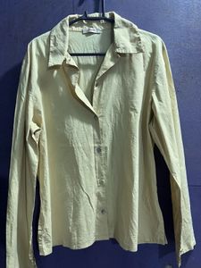 Yellow Long Sleeve Button-Down