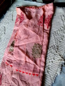 Pink Embroidered Kurti