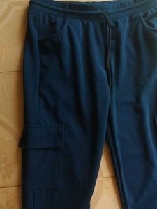 Navy Blue Cargo Sweatpants