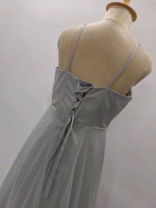Elegant Grey Midi Dress