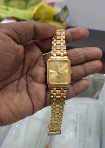 Sonata Gold Polish Watch Men