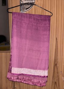 Elegant Purple Saree with Border