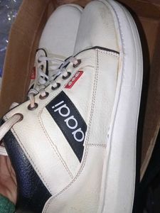 Stylish White & Black Sneakers