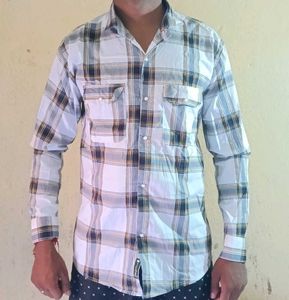 Plaid Long Sleeve Button-Down