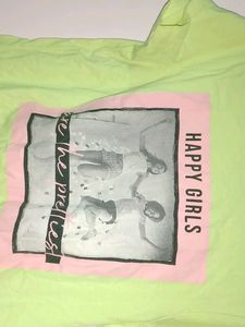 RIO Neon Yellow Tshirt for Girls/ Women