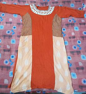 Combo Embroidered Cotton Kurti