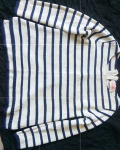 Striped Knit Pullover Sweater