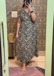 Mango Floral Midi Dress