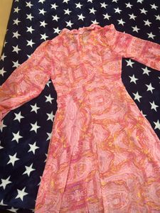 Peach Floral Maxi Dress