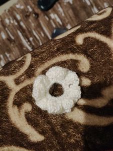 Crochet Flower Hair Tie