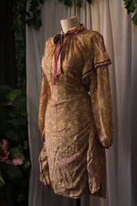 Vintage Korean Brown Dress