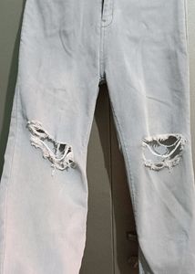 Ripped Jeans - Grey