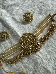 Pearl &amp; Gold-Tone Statement Choker