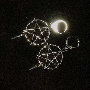 Gothic Pentacle Witchy Earrings