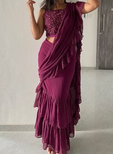 INDYA Indo-Western Saree set