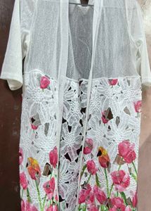 Women&#39;s Net Front Open Neck Shrug