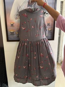 Super Light Cut Sleeves A Line Shirt Dress