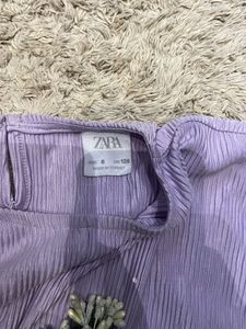 Zara Lavender Crop Top💜🫶🏻