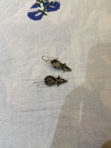 Purple Teardrop Earrings