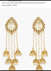 Dazzling Earrings  and jhumkas