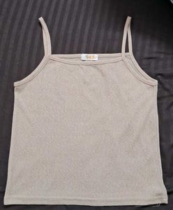 Cute Beige Tank Top