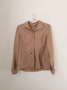 Branded Beige Jacket Top.