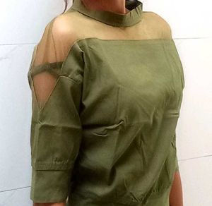 Olive Green Top