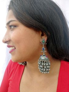 Black polish exclusive jhumka