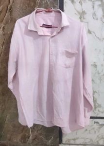 Mens Combo Shirt Pink 44 Size