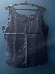 Satin Silk Dark Blue Cami Top