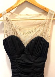 Elegant Black Imported Party Dress