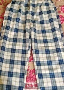 Blue Plaid Trousers