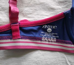 New Unused Stylish Sporty Blue &amp; Pink Bra