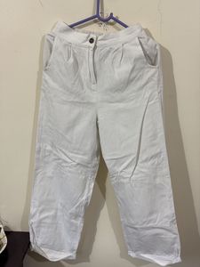 White Cotton Pants