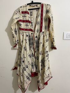 Boho Print Asymmetrical Dress