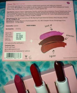 Myglamm Pop Xo Power Trip Mini Lip Kit