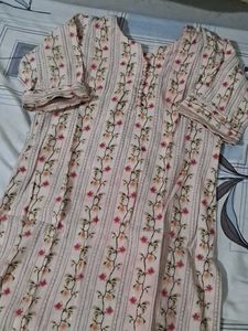 Floral Print Kurta And Shalwar